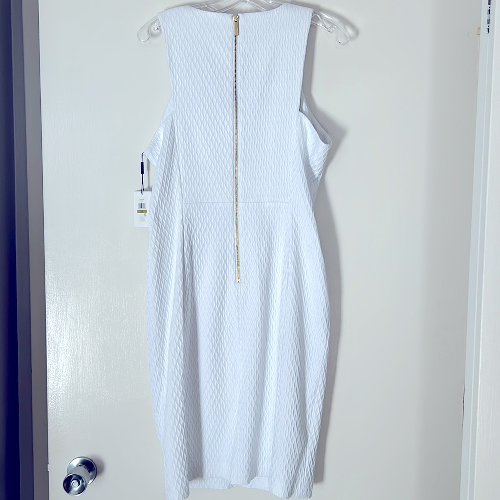 New Calvin Klein white sleeveless dress, size 14 - Picture 3 of 7